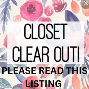Closet clear out!
